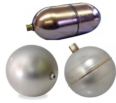 Stainless Steel Oblong & Round Floats