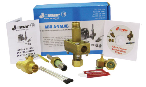 add a valve plumbing